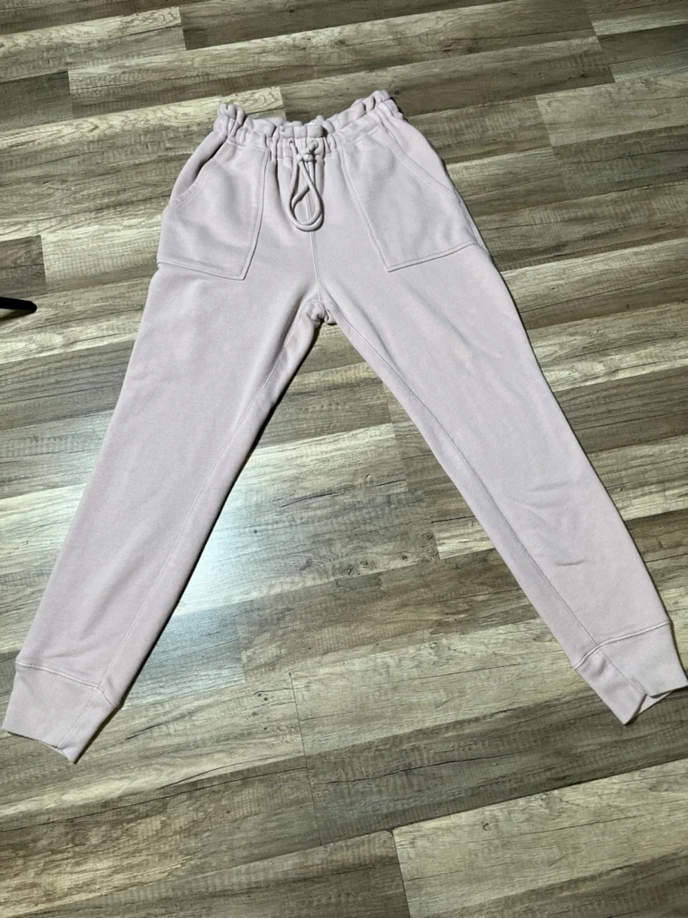 Abercrombie & Fitch Pink Paperbag High Rise Joggers Sweatpants Small - Picture 5 of 13
